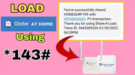 How to load Globe at Home Broadband .